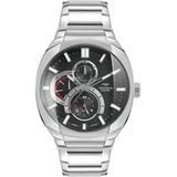 Relogio Technos Masculino Skymaster 6p27dv/1p Aço Original Cor Da Correia Prata Cor Do Bisel Prata Cor Do Fundo Prata
