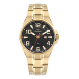 Relógio Technos Masculino Skymaster Dourado - 2115twx/1p Bisel Preto