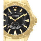 Relógio Technos Skydiver Masculino Dourado Original