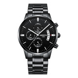 Relógios De Pulso Business Steel Wrist Casual Quartz Watch M