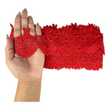 Renda De Guipír Chl-570 - Peça Com 13,7 Metros Cor Vermelho - 145