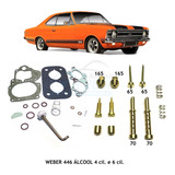 Reparo Carburador Weber 446 Dfv Opala Caravan 4c 6c Álcool