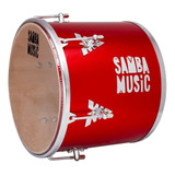 Repique De Mão Samba Music E Pagode Phx 30x12 Pele Cristal Cor Vermelho
