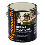 Resina Impermeável Solvent Multiuso Brilho Hydronorth 3,6l Acabamento Brilhante Cor Incolor