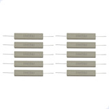 Resistor Fio Cerâmico Storm 20w 15r Branco Com 10 Unidades