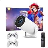 Retro Projetor Portátil Imagens 4k Video Game Com Controle