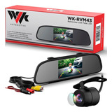 Retrovisor Automotivo Com Tela + Câmera De Ré Lente Vidro