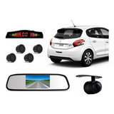 Retrovisor Com Câmera De Ré Sensor Estacionamento Peugeot208