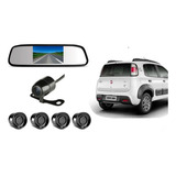 Retrovisor Com Tela Camera Re Sensor De Estacionamento Uno