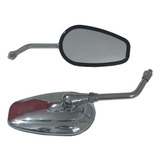 Retrovisor Espelho Cromado Convexo Honda Shadow 600