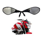 Retrovisor Espelho Haste Curta 360º Bmw F800 Titan Cb300 Par