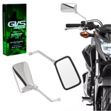 Retrovisor Gvs Moto Strada Twister Cromado Barato Honda