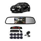 Retrovisor Lcd Kicks Câm Ré Borboleta Sensor Estacionamen 8p