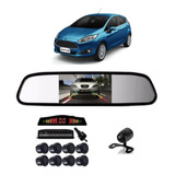 Retrovisor Lcd New Fiesta Câm Ré Borboleta Sensor Estacio 8p