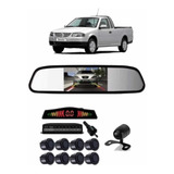 Retrovisor Lcd Saveiro G3 Câm Borboleta Sensor Estacionam 8p