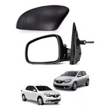 Retrovisor Manual Esquerdo Com Capa Sandero 2014 A 2022
