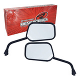 Retrovisor Mini Quadrado Rosca Honda Universal Twister Cb300