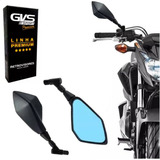 Retrovisor Original Gvs Kawasaki Z400 Giro 360 Convexo Azul