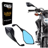 Retrovisor Original Gvs Kawasaki Z400 Lente Convexa Azul