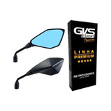 Retrovisor Original Gvs Kawasaki Z400 Lente Convexa Azul