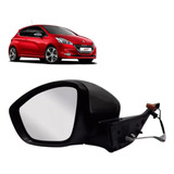 Retrovisor Peugeot 208 Elétrico 2013/20 Capa Lisa Motorista