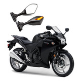 Retrovisor Pisca Seta Led Carbono Carenadas Honda Cbr 250r