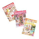 Revista Bordado Sianinha Especial Flores Com Gráficos 3 Vols