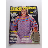 Revista Mon Tricot 40 Novas Malhas Cardigã Pull T494