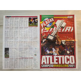 Revista Pôster Placar Atlético Paranaense Campeão 2001