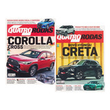 Revista Quatro Rodas Automóveis Corolla Cross Creta Kit C/ 2