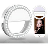 Ring Light Clipe Anel Luz Pra Selfie Flash Celular Perfeito Cor Branco