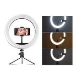 Ring Light Iluminador 8 Polegadas + Tripé 14cm