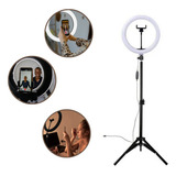 Ring Light Iluminador Led Profissional 26cm E 1,60m