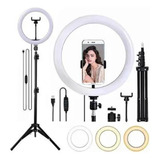 Ring Light Profissional 1,60m E Iluminador Led 26cm