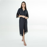 Robe Noiva Feminino Roupão De Renda Luxo Hobe