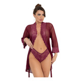 Robe Roupão Feminino Acompanha Calcinha De Brinde!!