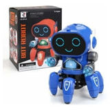 Robo De Brinquedo Dança, Canta, Show De Luzes Pronta Cor Azul Personagem Azul