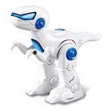 Robo Dinossauro Com Controle Rem. Dança, Canta Fala Inglês Cor Branco