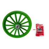 Roda Aro 16 Traseira Verde Bike Infantil S/ Eixo + Câmara 