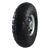 Roda Aro 3.50-4 C/ Câmara E Pneu Para Carrinho De Carga 