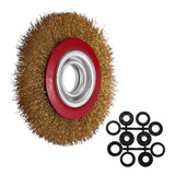 Roda De Arame Para Moedor De Bancada Polish + Adaptador De R