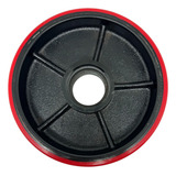 Roda De Direção Pu Paleteira Manual 180x50x47 Cor Vermelho