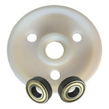 Roda Direcional Nylon 200 X 60 Truckfort Com Rolamentos 6205
