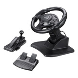 Roda E Pedal Para Jogos Pc Racing, Vibration Car Sim Race Pr