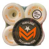 Roda Mini Logo 55mm 101a A-cut Branca - Skate Wheels