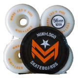 Roda Mini Logo 56mm 101a A-cut Branca Conica Skate Importada