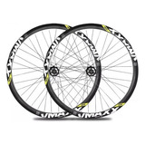 Roda Montada Aro 26 Vzan Vmaxx Dh 36f Branco/preto Disco