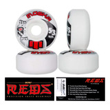 Roda Moska 53mm 53d Branca + Rolamento Red Bones Original