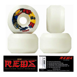 Roda Moska 53mm 55d Cônica + Rolamento Red Bones Original