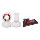 Roda Moska 54 Mm Skate + Rolamento Red Bones 